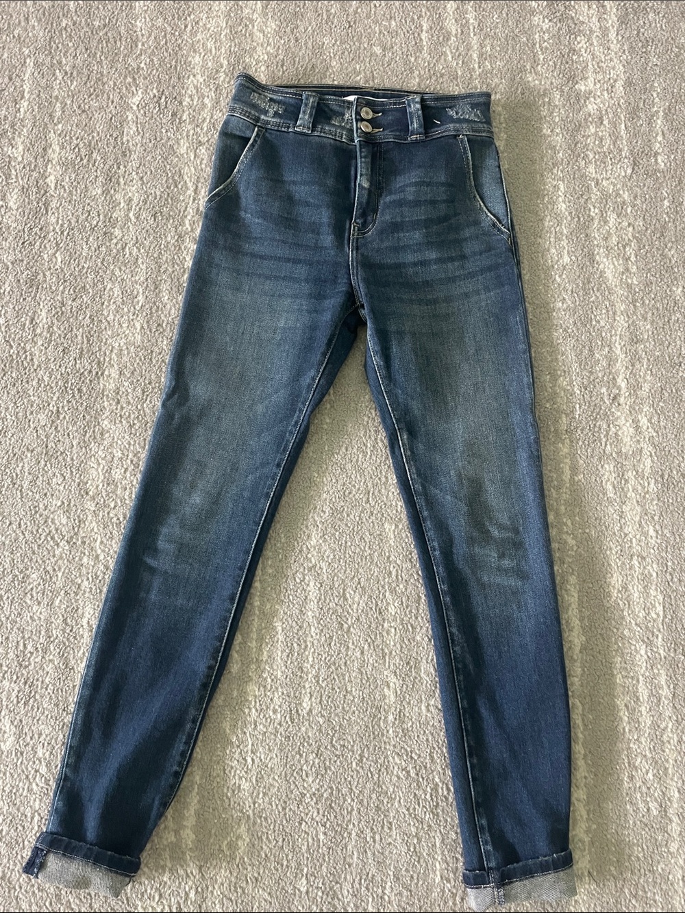 KanCan Women's Dark Wash High-Rise Skinny Jeans